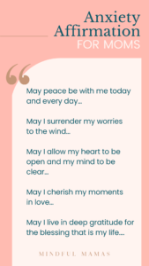 Anxiety Affirmation Mantras for Moms